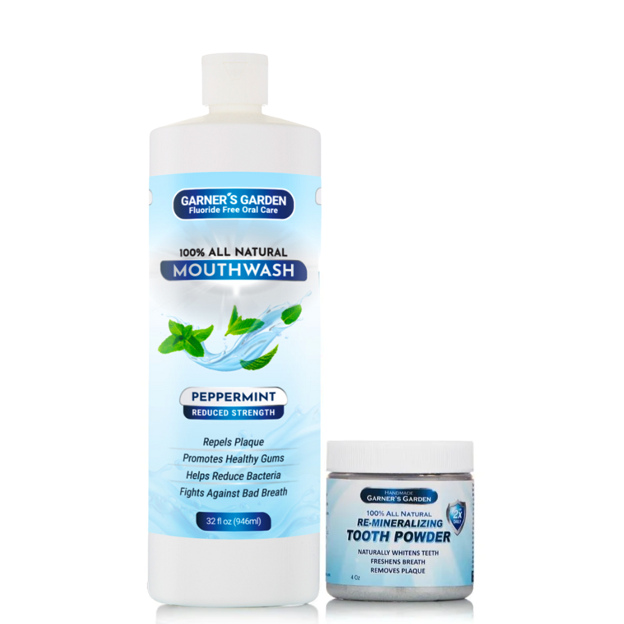 Natural Mouthwash and Tooth Powder