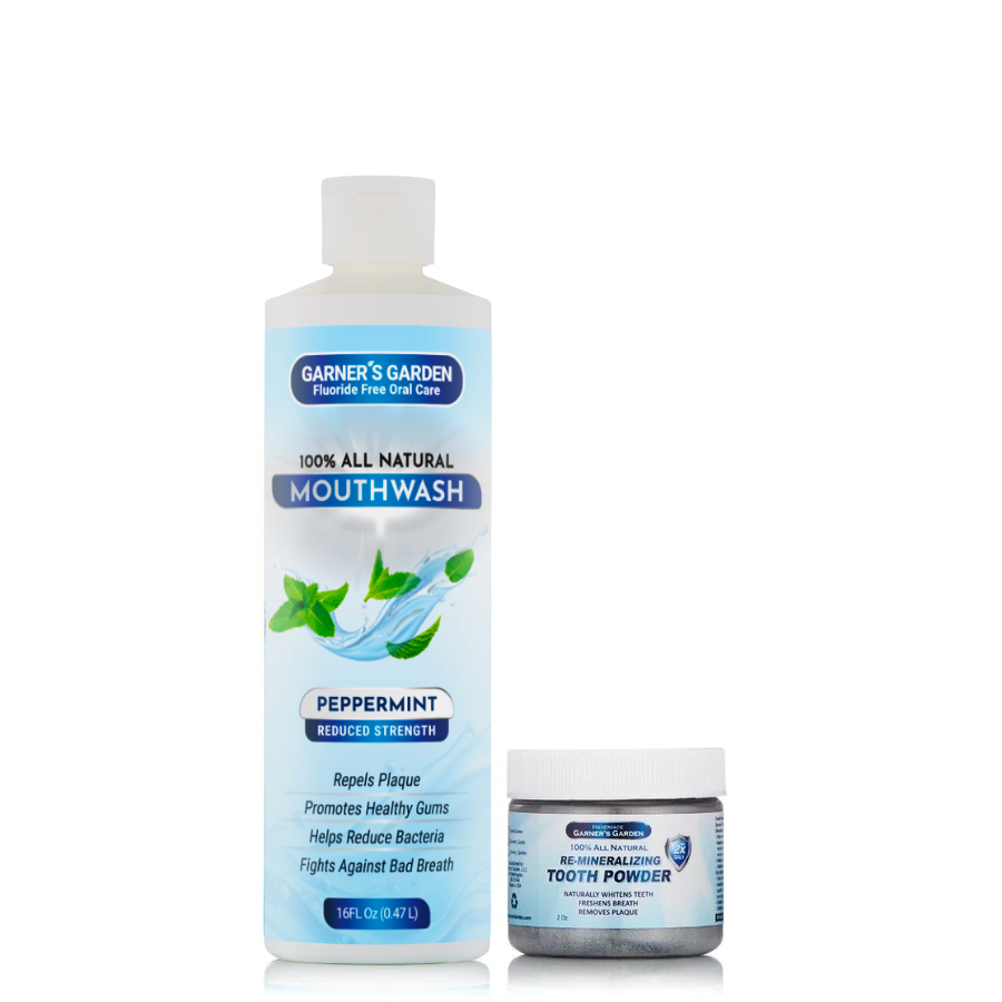 Natural Mouthwash and Tooth Powder